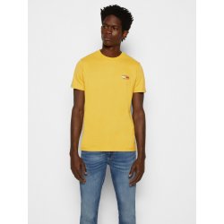 Tommy Jeans pánské žluté triko CHEST LOGO ZFZ