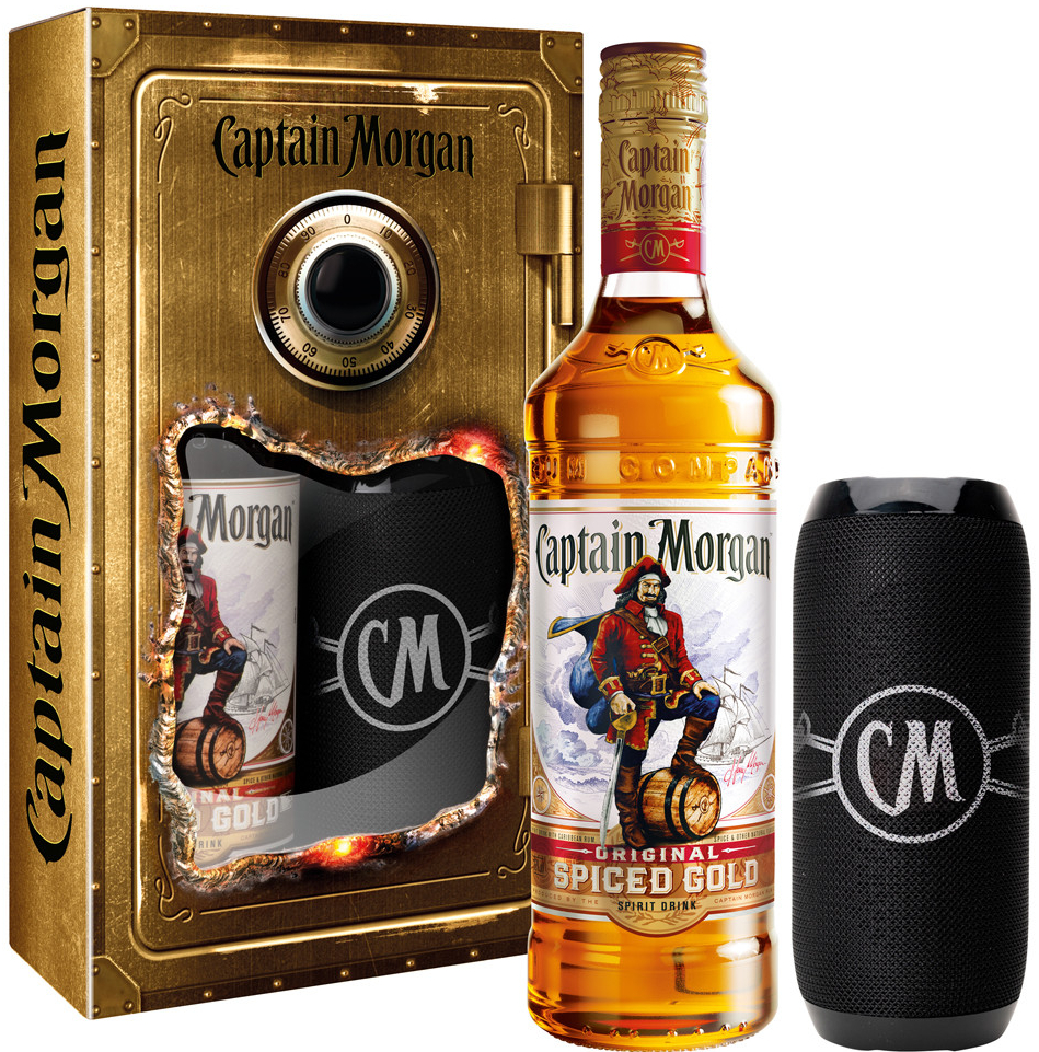 Captain Morgan Original Spiced Gold + Reproduktor 35% 0,7 l (dárkové balení reproduktor)