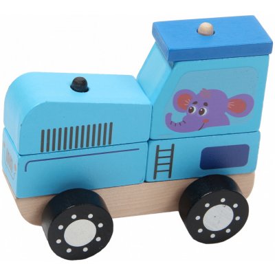 HOPE TOYS Dřevěné autíčko traktor – Zboží Mobilmania