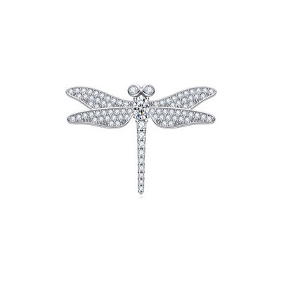 Gaura stříbrná brož vážka NB-8505 – Zboží Dáma