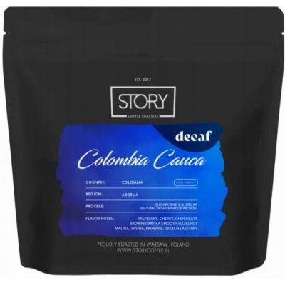 Story Coffee Roasters bez kofeinu Colombia Cauca zrnková 250 g – Hledejceny.cz