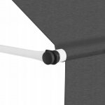 Dekorhome Ručně zatahovací markýza 400x120 cm Krémová – Sleviste.cz