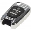 Klíč TPU obal pro klíč Hyundai/Kia, carbon stříbrný