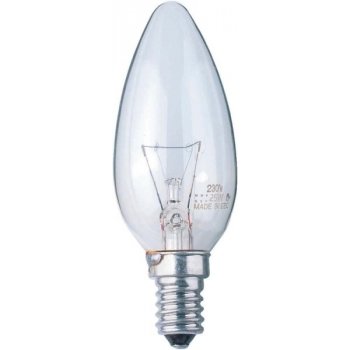 TES-LAMP žárovka svíčková čirá E14 240V/25W