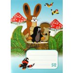 BOBO Školní sešit Krteček 512 A5 linkovaný 16 mm – Zboží Mobilmania