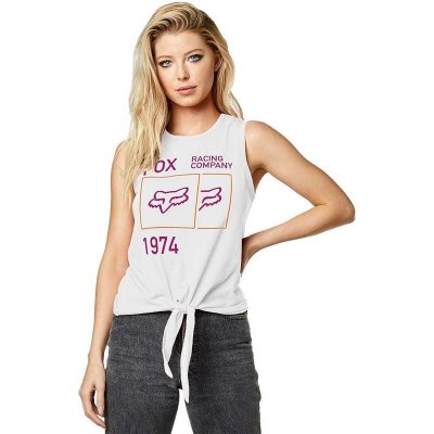 Fox Fox Squared Tie Tank White – Zboží Mobilmania