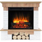 Dimplex Elektrický krb volně stojící s funkcí topení 1400 W hnědý – Sleviste.cz