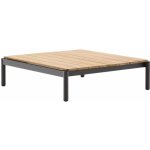 Kave Home Dřevěný zahradní stolek Sorells 91 x 89 cm s šedou podnoží – Hledejceny.cz