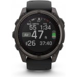 Garmin Fenix 8 51mm Sapphire Solar Titanium Carbon Gray/Black 010-02907-11 – Zboží Živě