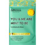 Delhicious Mint Black Tea Body Scrub tělový peeling 100 g – Hledejceny.cz