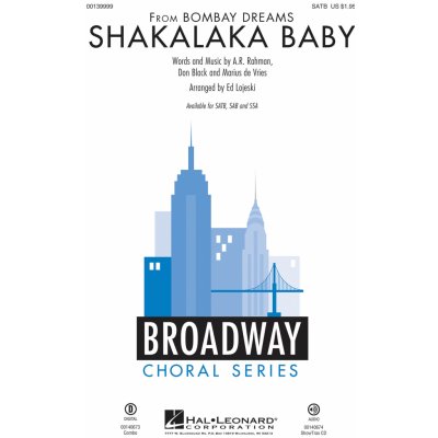 Shakalaka Baby from Bombay Dreams pro sbor SATB 980662