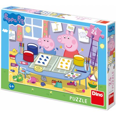 DINO Peppa Pig Výtvarník 24 dílků – Hledejceny.cz