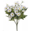 Květina Sedmikráska kytice bílá 9 ks