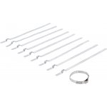 BGS 70327, Souprava spon pro nápravové manžety | nerezová ocel | 7 mm | 20 - 50 mm | 10dílná – Hledejceny.cz