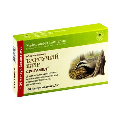 Farmakom Jezevčí tuk 120 kapslí 0,3 g Sustamed – Hledejceny.cz