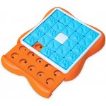 Nina Ottosson Pamlskový hlavolam pro psy Challenge Slider 37,5 x 37,5 x 5 cm Obtížnost 3, oranžovo-modrý – Zboží Dáma