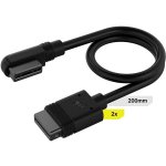 Corsair iCUE LINK slim cable černá 2ks 200mm 90° CL-9011123-WW – Zboží Živě