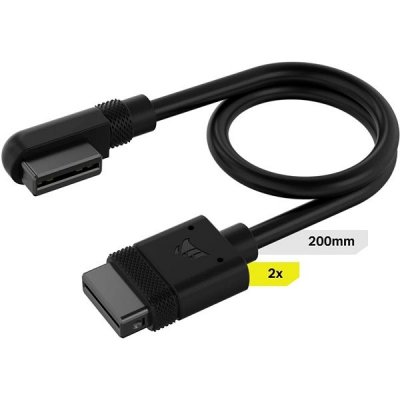 Corsair iCUE LINK slim cable černá 2ks 200mm 90° CL-9011123-WW – Zboží Živě