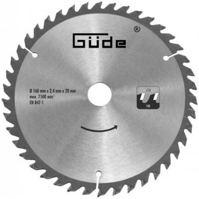 Güde Pilový kotouč O 160 x 20 mm, 24 z (HM) 58171 – Zbozi.Blesk.cz