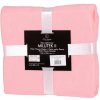 Přehoz Euromat přehoz na postel MILUTEK II jednobarevný růžový 150 x 200 cm