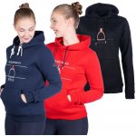 HKM Mikina Hoody Equine Sports černá – Zboží Mobilmania