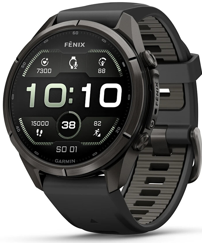 Garmin Fenix 9 Pro 43 mm AMOLED inReach Carbon Gray DLC Black/Pebble 010-04335-11 na Heureka.cz