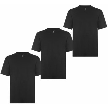 Donnay Three Pack V Neck T Shirt Mens black