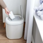 Shnuggle Eco Touch koš na plenky White/Grey – Zboží Dáma