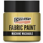 Metalická barva na textil PENTART 50 ml zlatá – Sleviste.cz
