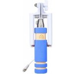 Winner Teleskopická mini tyč pro selfie foto s kabelem 3,5 jack modrá 8591194071010 – Zbozi.Blesk.cz