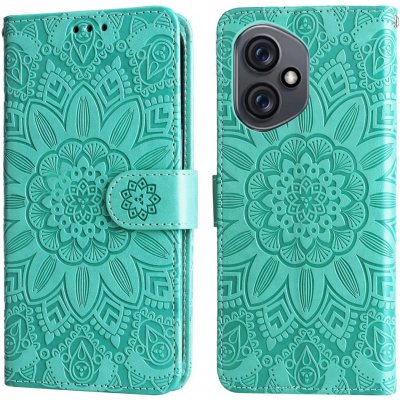 Sunflower knížkové pouzdro na Honor 400 - modrozelené – Zboží Živě