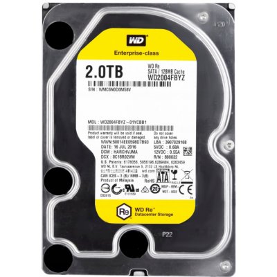 WD RE 2TB, 3,5 , SATAII, 7200rpm, WD2004FBYZ – Zboží Mobilmania