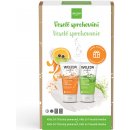 Kosmetická sada WELEDA Veselé sprchování 2v1 sprchový krém a šampon Šťastný pomeranč 150 ml + 2v1 sprchový krém a šampon Veselá limetka dárková sada