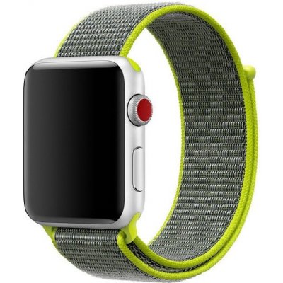 eses Nylonový náhradní řemínek pro Apple Watch 38mm/40mm/41mm Barva: reflexní zelená