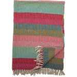 Bloomingville Přehoz Isnel 160 × 130 cm, růžová barva, modrá barva, zelená barva, oranžová barva, textil – Zboží Mobilmania