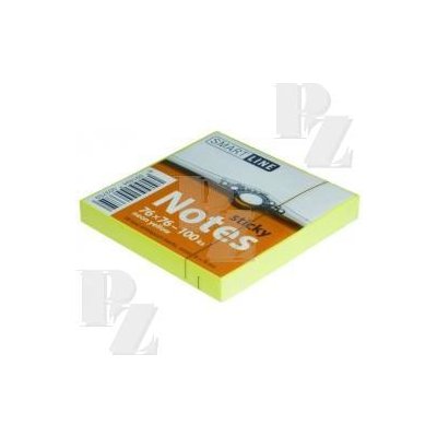 Samolepící bloček 76x76 mm 100l. neonově žlutý – Hledejceny.cz