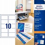 Avery Zweckform 85x54 mm, 185g, 25 listů, matné, bílé C32010-25 – Zboží Dáma
