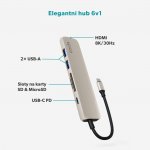 Epico 6in1 Aluminium Hub 9915112100094 – Zboží Živě