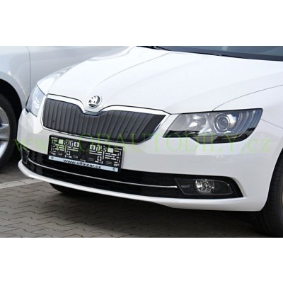 ŠKODA SUPERB II facelift-ZIMNÍ CLONA PŘEDNÍ MASKY KI-R - horní S2F-FGCVR-DZ