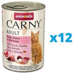 Carny Cat Adult hovězí krůta & krevety 12 x 400 g – Zboží Mobilmania