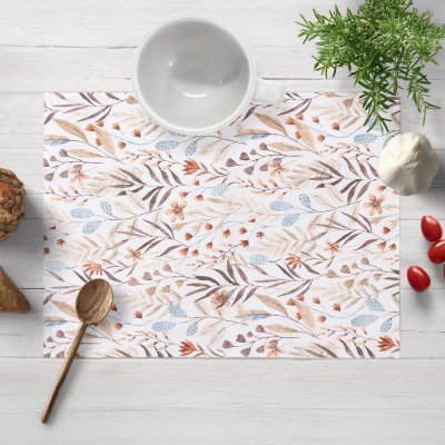 Biante prostírání Leona LN-163 Podzimní větvičky na bílém 30x40 cm – Zboží Mobilmania