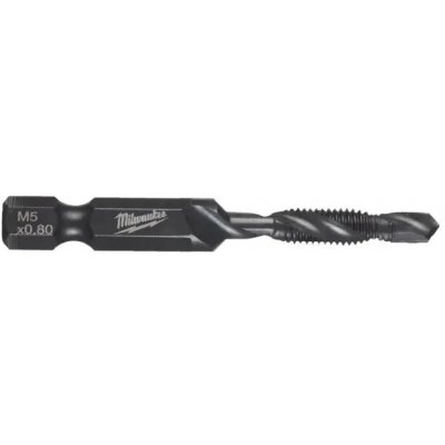 MILWAUKEE 4932498263 závitník strojní kombinovaný 3v1, M5*57mm, upnutí 6-hran 1/4" 4932498263 – Hledejceny.cz