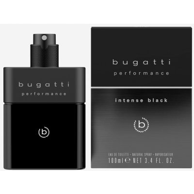 Bugatti Performance Intense Black toaletní voda pánská 100 ml – Zboží Mobilmania