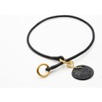 Morko Výstavní obojek kulatá kůže kování mosaz – Sleviste.cz