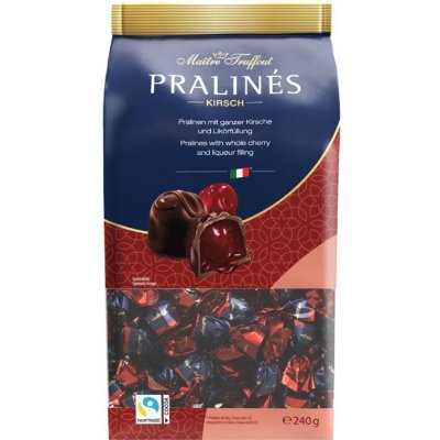 Maitre Truffout Pralinky hořké s třešní s likérem 240 g – Zboží Dáma
