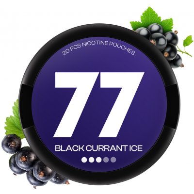 77 Pouches Black Currant 20 mg 20 sáčků – Zboží Dáma