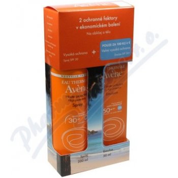 Avène Sun SPF30 spray 200 + Avene Sun emulze SPF50+ 50 ml