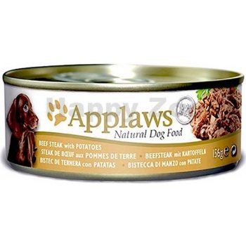 Applaws Dog hovězí steak s bramborami 156 g