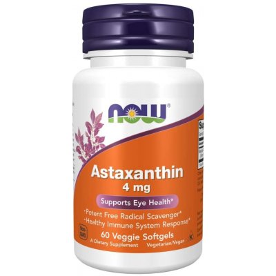Now Foods Astaxanthin 4 mg 60 kapslí