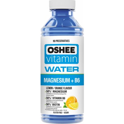 OSHEE Vitamin Water Magnesium + B6 vitamínová voda s vitaminy řady B a hořčíkem 0,555 l – Hledejceny.cz